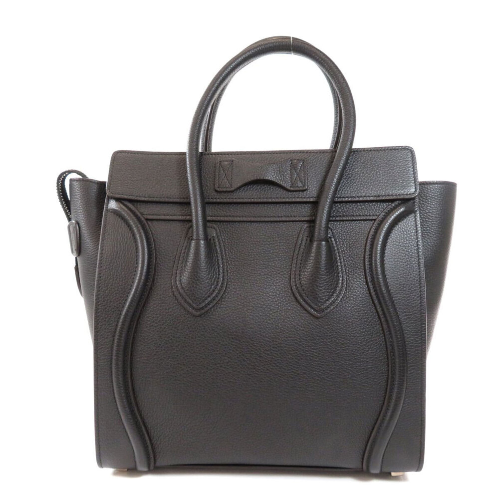 Celine Bag Calfskin Luggage Tote Black